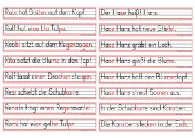 Vorschau - Unterrichtsreihen - Sätze lesen & Bilder zuordnen – Deutsch Klasse 1 Frühling - Seite 3