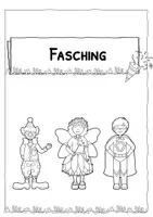 Vorschau - Arbeitsblätter - Materialpaket - Fasching - Material für den Deutschunterricht - Klassen 1-2 - bunt und schwarz-weiß - Seite 3