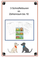 Vorschau - Arbeitsblätter - Schnüffeltouren im Zahlenraum bis 10 - Deckblatt