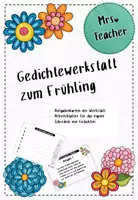 Vorschau - Arbeitsblätter - Gedichtewerkstatt Frühling - Deckblatt
