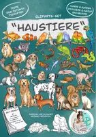 Vorschau - Arbeitsblätter - Cliparts-Set "Haustiere" realistische Tiere - Deckblatt