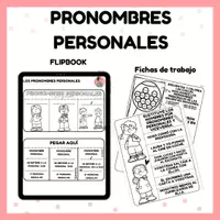 Vista previa - Hojas de trabajo - Pronombres personales - Portada