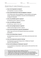 Vorschau - Arbeitsblätter - AB mit Fragen zum Thema "Spanien" + Lösungsblatt + Infografik - Seite 2