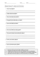 Vorschau - Arbeitsblätter - AB mit Fragen zum Thema "Sphinx" + Lösungsblatt + Infografik - Deckblatt