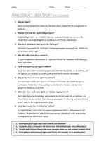 Vorschau - Arbeitsblätter - AB mit Fragen zum Thema "Sport" + Lösungsblatt + Mindmap + Infografik - Seite 3