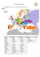 Vorschau - Bildkarten - Arbeitsblatt: Länder in Europa (mit Lösung) - Deckblatt