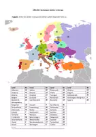Vorschau - Bildkarten - Arbeitsblatt: Länder in Europa (mit Lösung) - Seite 1