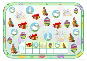 Vorschau - Arbeitsblätter - Freebie - Zählbild - Ostern - Seite 1