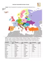 Vorschau - Bildkarten - Arbeitsblatt: Hauptstädte in Europa (mit Lösung) - Deckblatt