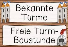 Vorschau - Unterrichtsreihen - Türme: Unterrichtsreihe (Kl. 1/2) - Seite 3