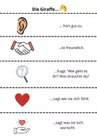 Vorschau - Arbeitsblätter - Die Giraffensprache ist... Gewaltfreie Kommunikation - Deckblatt