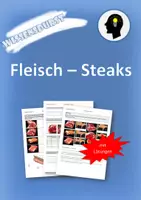 Vorschau - Arbeitsblätter - Fleisch Rind Steaks Arbeitsmaterial - Deckblatt