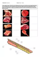 Vorschau - Arbeitsblätter - Fleisch Rind Steaks Arbeitsmaterial - Seite 1