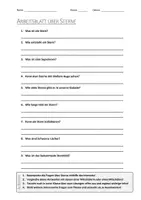 Vorschau - Arbeitsblätter - Lernposter + AB mit Fragen zum Thema "Sterne" + Lösungsblatt + Mindmap + Infografik - Seite 1