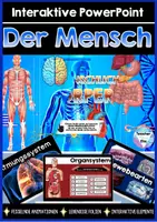 Vorschau - Unterrichtsreihen - Der Mensch Interaktive PowerPoint - Sofort einsetzbar - DIGITAL & ANALOG Fesselnde Animationen & Elemente - Deckblatt