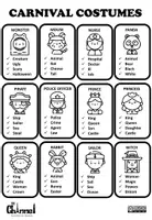 Vista previa - Juegos / Gamificación - CARNIVAL COSTUMES - 36words - B&W Taboo - página 3