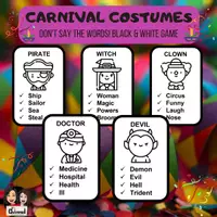 Vista previa - Juegos / Gamificación - CARNIVAL COSTUMES - 36words - B&W Taboo - Portada