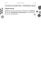 Vorschau - Arbeitsblätter - Vorgangsbeschreibung - Eine Schneeflocke basteln - Seite 2
