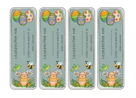 Vorschau - Bildkarten - Lesezeichen Ostern/Frühling Feriengruß - Freebie - Seite 2
