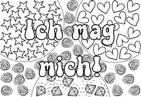 Vorschau - Mal- und Bastelvorlagen - 28 Ausmalbilder mit positiven Affirmationen - Seite 3