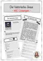 Vorschau - Unterrichtsreihen - Religion - Der historische Jesus (Klasse 5-8) - Deckblatt