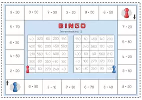 Vorschau - Spiele - Materialpaket: Bingo Brettspiele für Mathe 3. Klasse - Seite 2