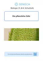 Vorschau - Arbeitsblätter - Die pflanzliche Zelle - KOSTENLOS - Biologie 5. & 6. Klasse - Deckblatt