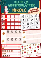 Vorschau - Arbeitsblätter - Klettaufgaben- und Arbeitsblätter: Nikolo - Deckblatt