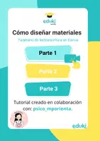 Vista previa - Recursos multimedia - Cómo diseñar materiales: Tarjetario de lectoescritura - Portada