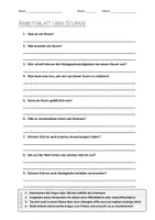 Vorschau - Arbeitsblätter - AB mit Fragen zum Thema "Stürme" + Lösungsblatt + Infografik - Deckblatt