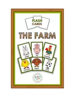 Vista previa - Tarjetas / Manipulativos - FLASH CARDS THE FARM ANIMALS CUT COLOR - Portada