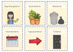 Vorschau - Präsentationen/Tafelbilder - Klassendienste Ämtliplan (gelb) - Seite 2