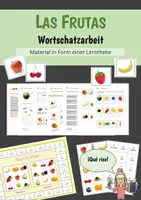 Vorschau - Arbeitsblätter - Las frutas - Wortschatzarbeit - Deckblatt