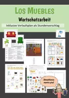 Vorschau - Stundenentwürfe - Los muebles - Wortschatzarbeit - Deckblatt