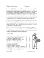 Vorschau - Text - Miguel de Cervantes Biografía en Español (Don Quijote) - Seite 1