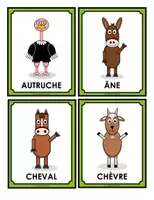 Vista previa - Tarjetas / Manipulativos - CARTES FLASH LA FERME ANIMAUX GARNITURE COULEUR - página 3