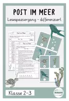 Vorschau - Arbeitsblätter - Materialpaket Post im Meer - Deckblatt