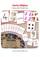 Aperçu - Apprentissages en autonomie - Cartes Chiffres - Carnaval - Page de couverture