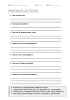Vorschau - Arbeitsblätter - Lernposter + AB mit Fragen zum Thema "Sucht" + Lösungsblatt + Mindmaps + Infografik - Seite 1