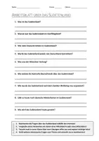 Vorschau - Arbeitsblätter - AB mit Fragen zum Thema "Sudetenland" + Lösungsblatt + Infografik - Deckblatt