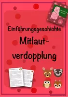 Vorschau - Arbeitsblätter - Einführungsgeschichte Mitlautverdopplung im Materialpaket - Deckblatt