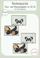 Vorschau - Spiele - Rechenpuzzle ZR 20 - Addition und Subtraktion mit Zehnerübergang - Deckblatt