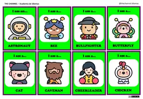 Vista previa - Juegos / Gamificación - CARNIVAL COSTUMES -WHO AM I? - Colour Game - página 1