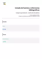 Vista previa - Presentaciones - Categorías gramaticales - clasificación de palabras - página 1