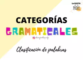 Vista previa - Presentaciones - Categorías gramaticales - clasificación de palabras - página 2