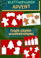 Vorschau - Fördermaterial/Inklusion - Klettaufgaben: Advent - Wahrnehmung - Deckblatt