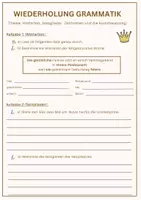 Vorschau - Arbeitsblätter - Rundum-Paket - Grammatik (Wortarten, Satzglieder, Komma & Zeitformen) - Deckblatt