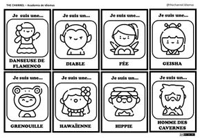 Vista previa - Juegos / Gamificación - DÉGUISEMENTS DE CARNAVAL - Qui suis-je? -40 Images B et N - página 2