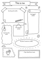 Vorschau - Arbeitsblätter - This is me Sketchnotes in Englisch - Profile / Steckbrief 🗣️✍️ - Seite 2