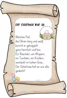 Vorschau - Arbeitsblätter - Frühlingshafte Gedichte-Werkstatt: Stunde 6 "Der Osterhase war da" - Seite 1